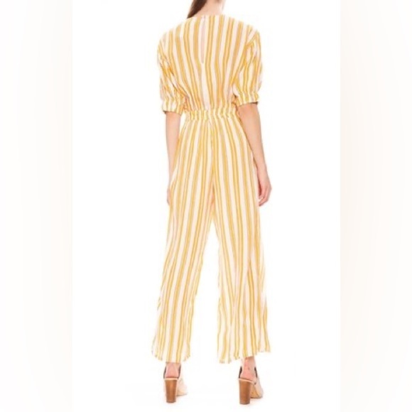 FAITHFUL the brand mattese jumpsuit azure strip sz XS - Picture 10 of 10